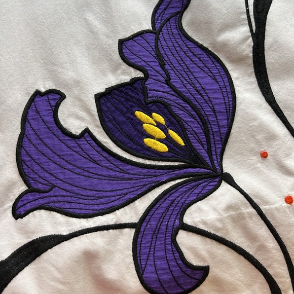 Anthropologie Lithe embroidered skirt size 4 - Picture 4 of 6